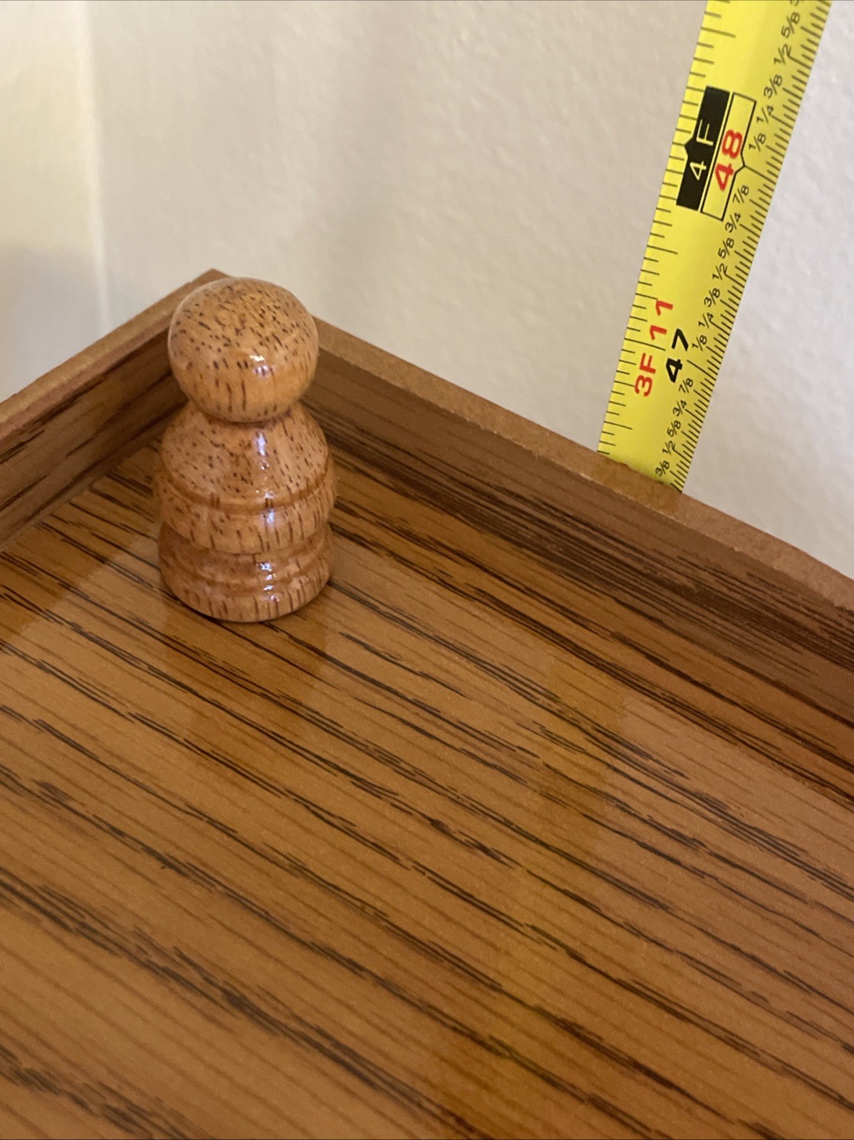 Vintage 5-Tier Oak Wood Corner Shelf Display Etagere Spindles Victorian Colonial