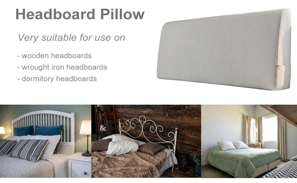 No-Tools Headboard Pillow King Size – Instant Back Support for Bed Reading,