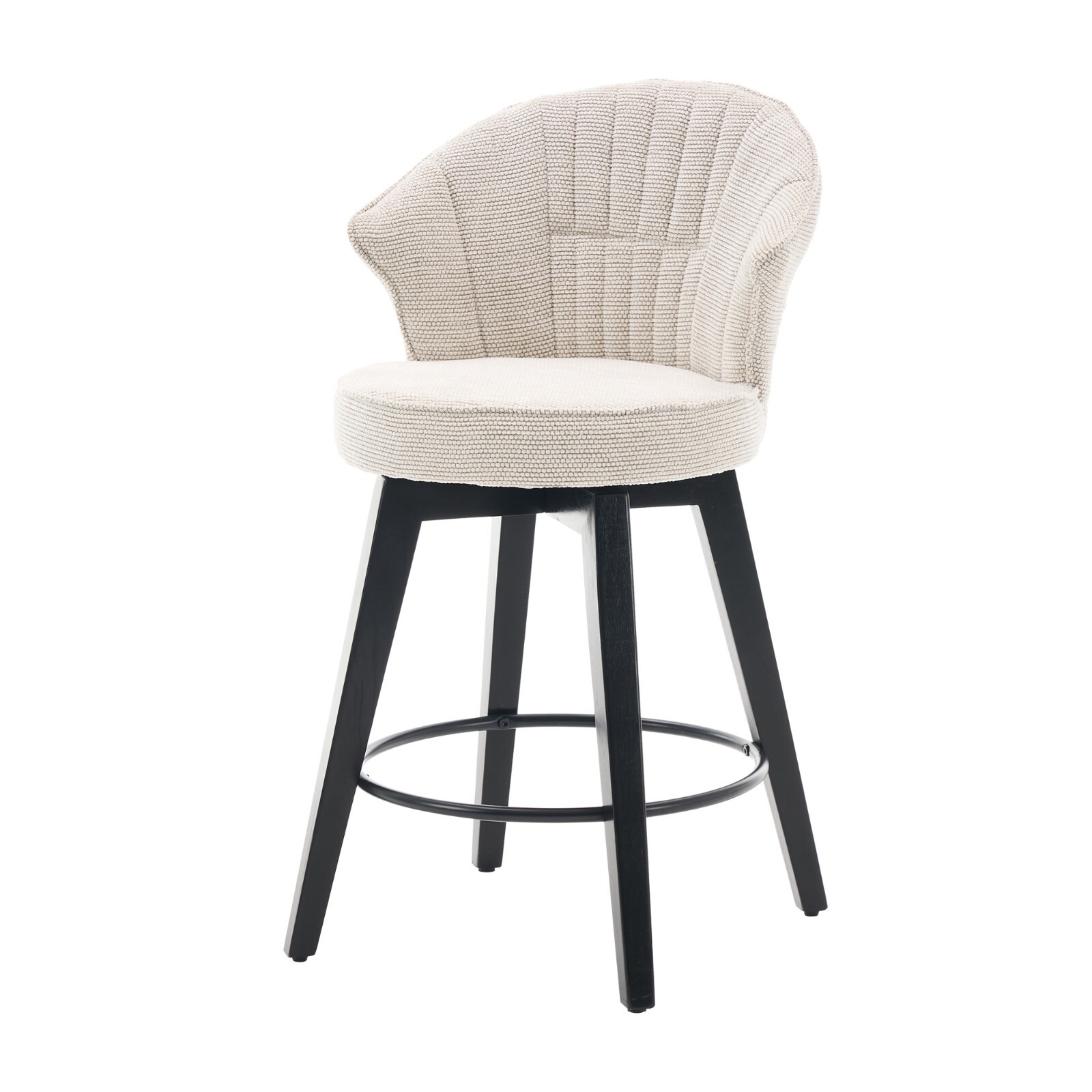 Swivel Barstool Counter Height Kitchen Dining Bar Stool Tufted Kitchen Island