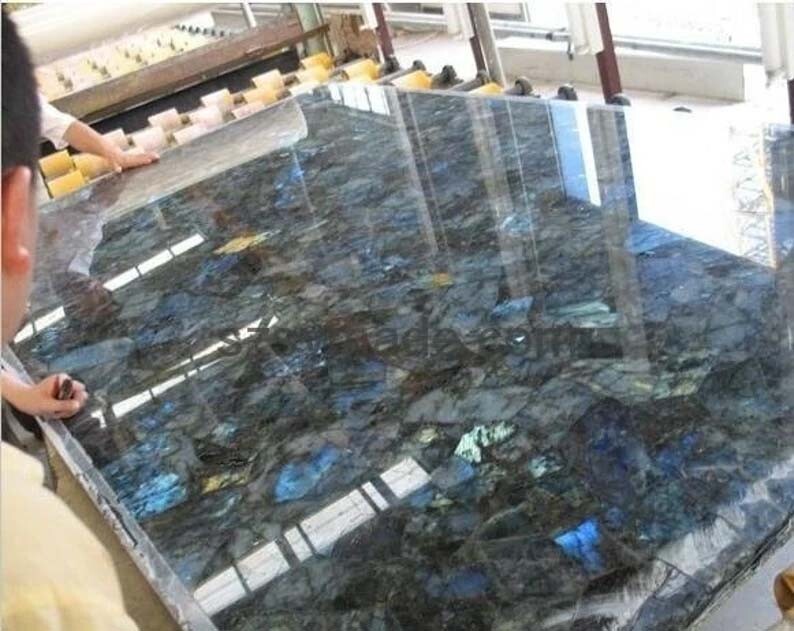 Custom Order Labradorite Slab Table Elevate Your Home Decor with Natural Beauty