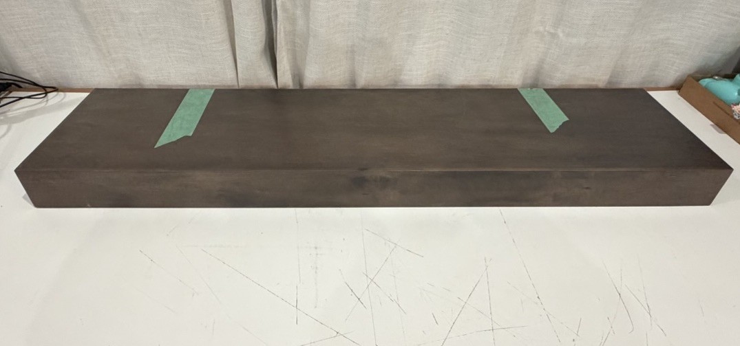 Merillat Autograph Single Piece Floating Shelf 42 Inch Length Stained Finish