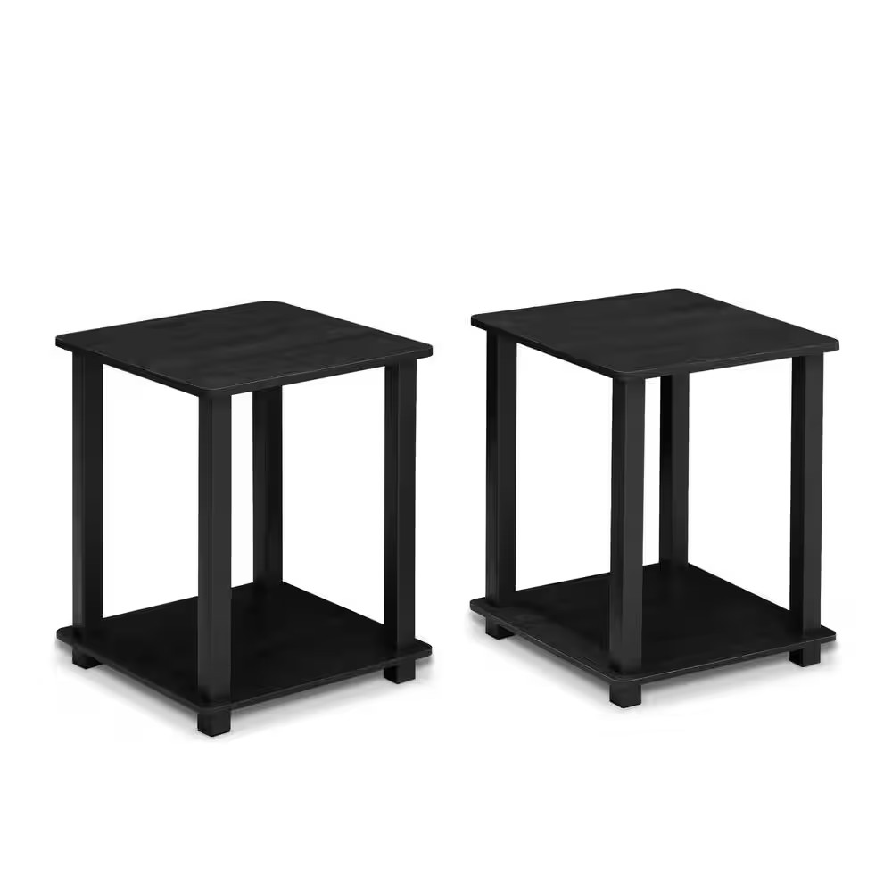 Simplistic Americano/Black End Table (2-Pack) Free Shipping New