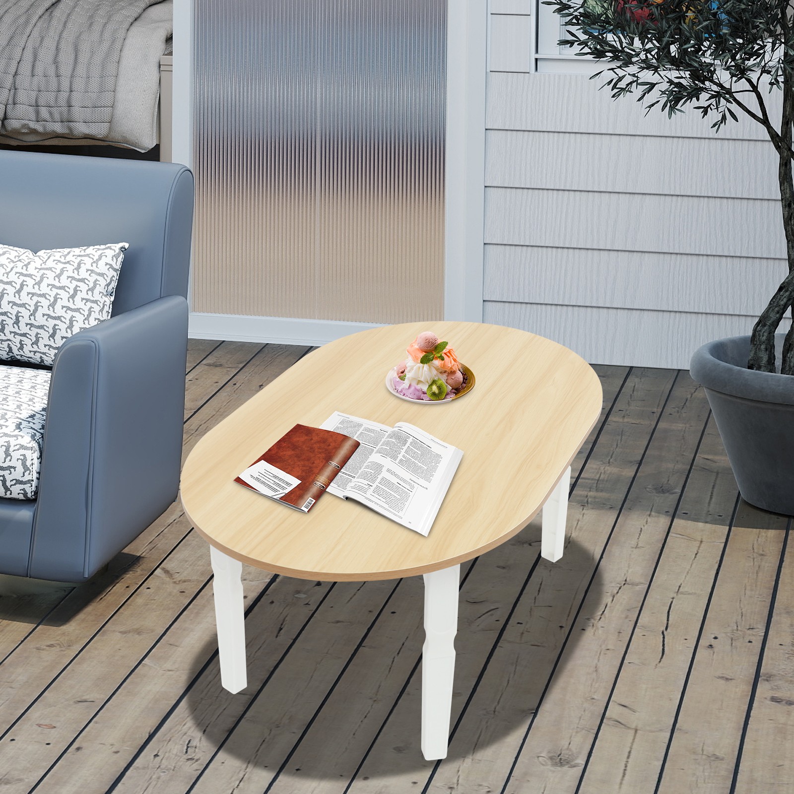 Portable Folding Coffee Table Foldable Small Coffee Table for Living Room
