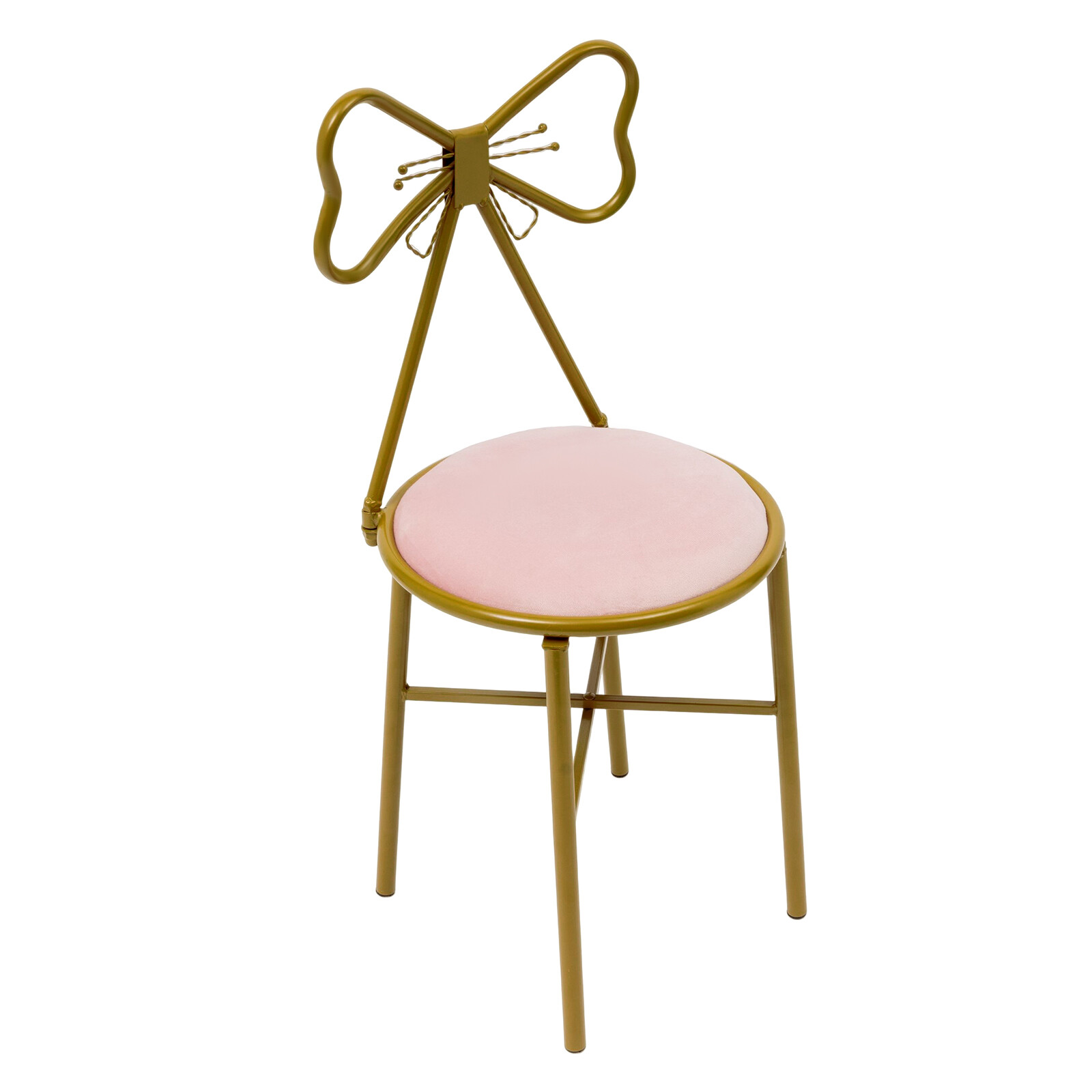 Modern Simple Dressing Table Makeup Chair With Stool Pink Vanity Velvet Chair