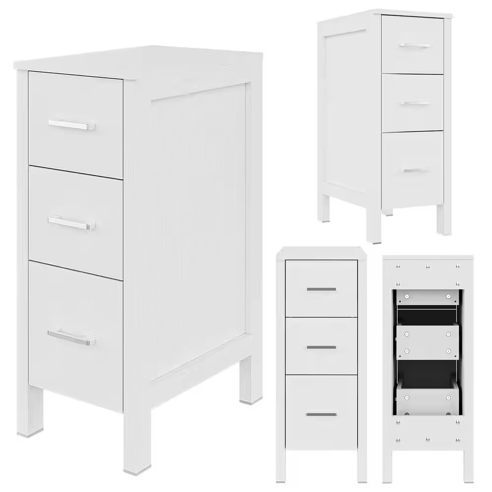 12 In. W X 20 In. D X 30 In. H High Quality White MDF Material Freestanding Line