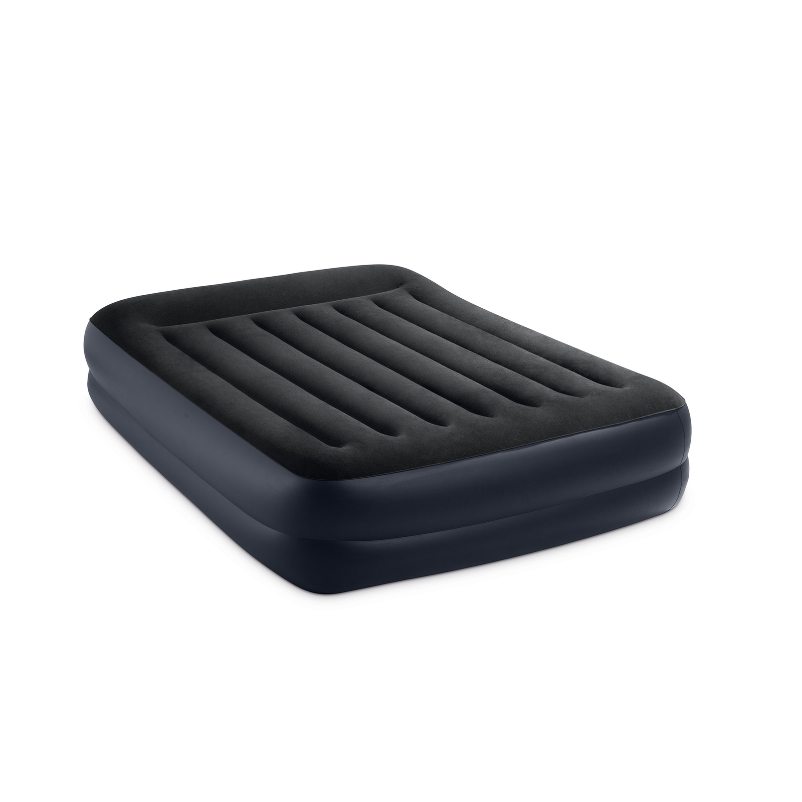 Intex Dura Beam Plus Pillow Raised Air Mattress Built in Pump, Queen (Open Box)