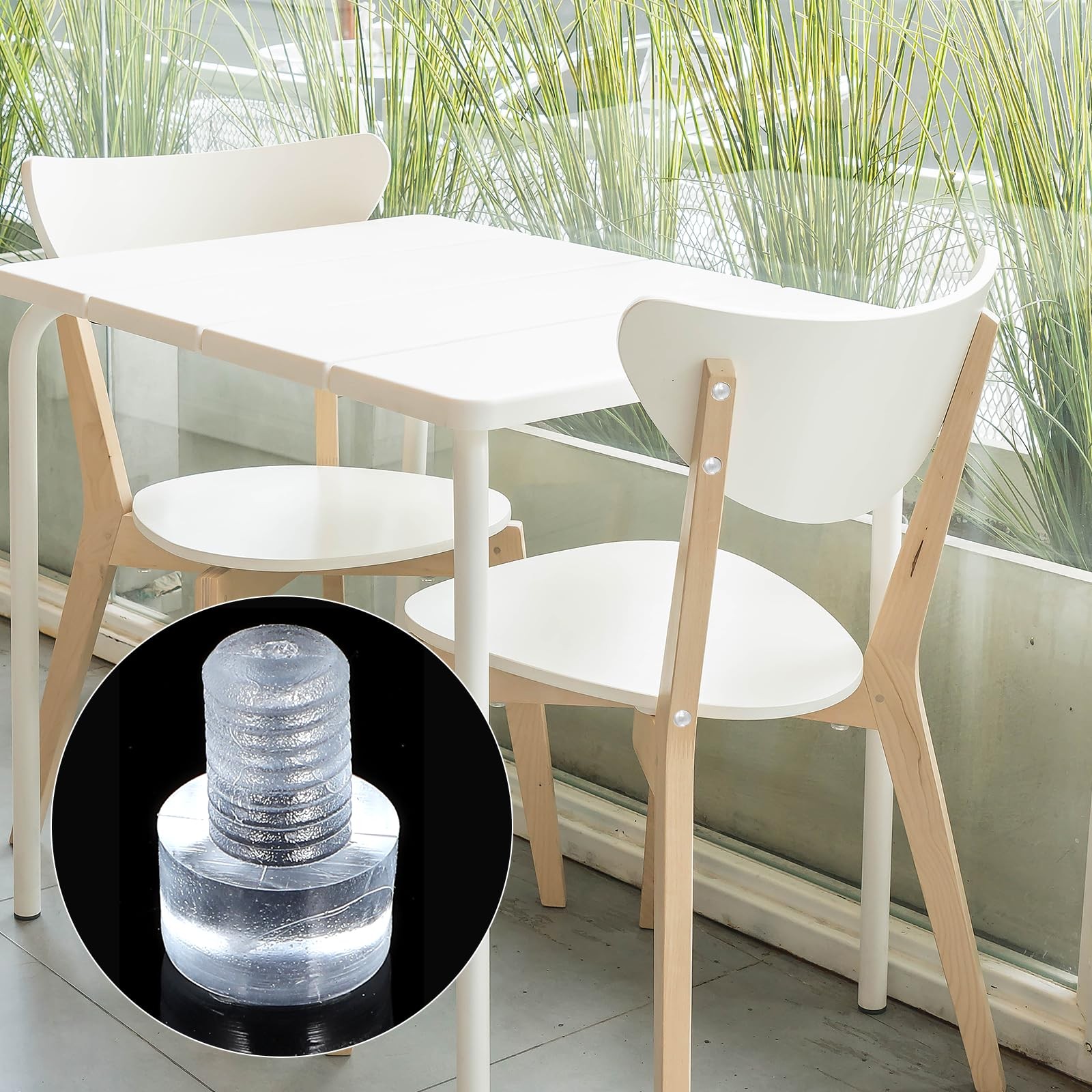 50 Pcs Glass Table Top Bumpers,Cabinet Bumper Dots,Rubber Feet Rubber Stopper…