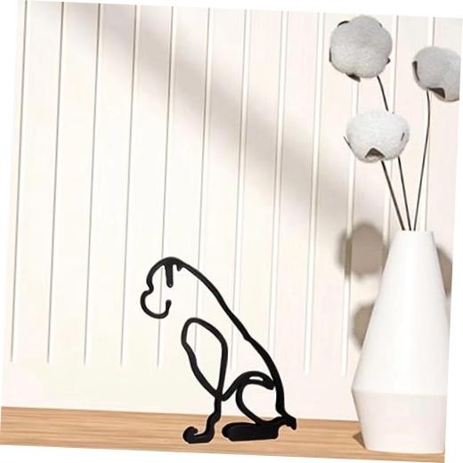 Minimalist Metal Abstract Line Art Sculpture, Boxer | Personalized, Creative