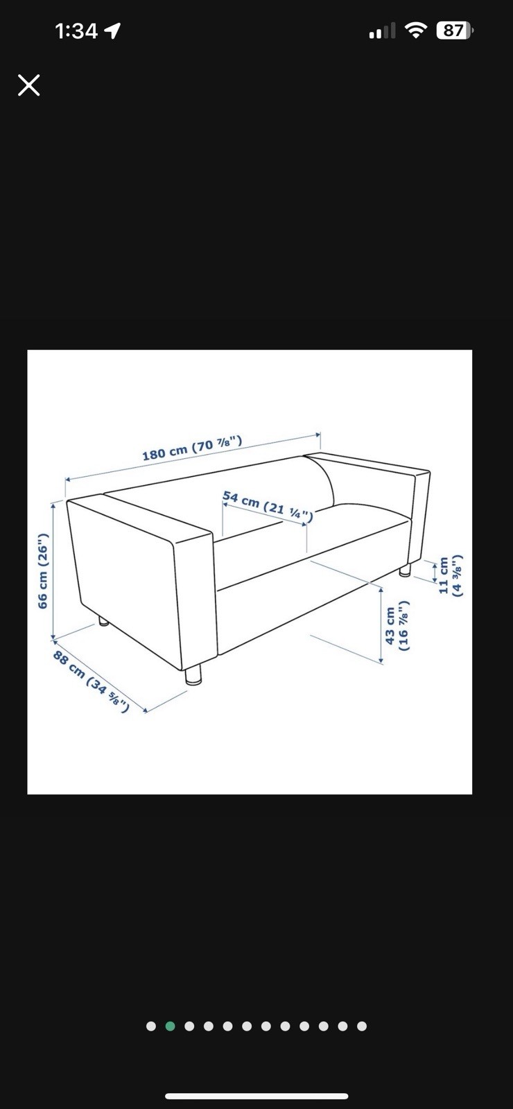 Loveseat Viseel Gray