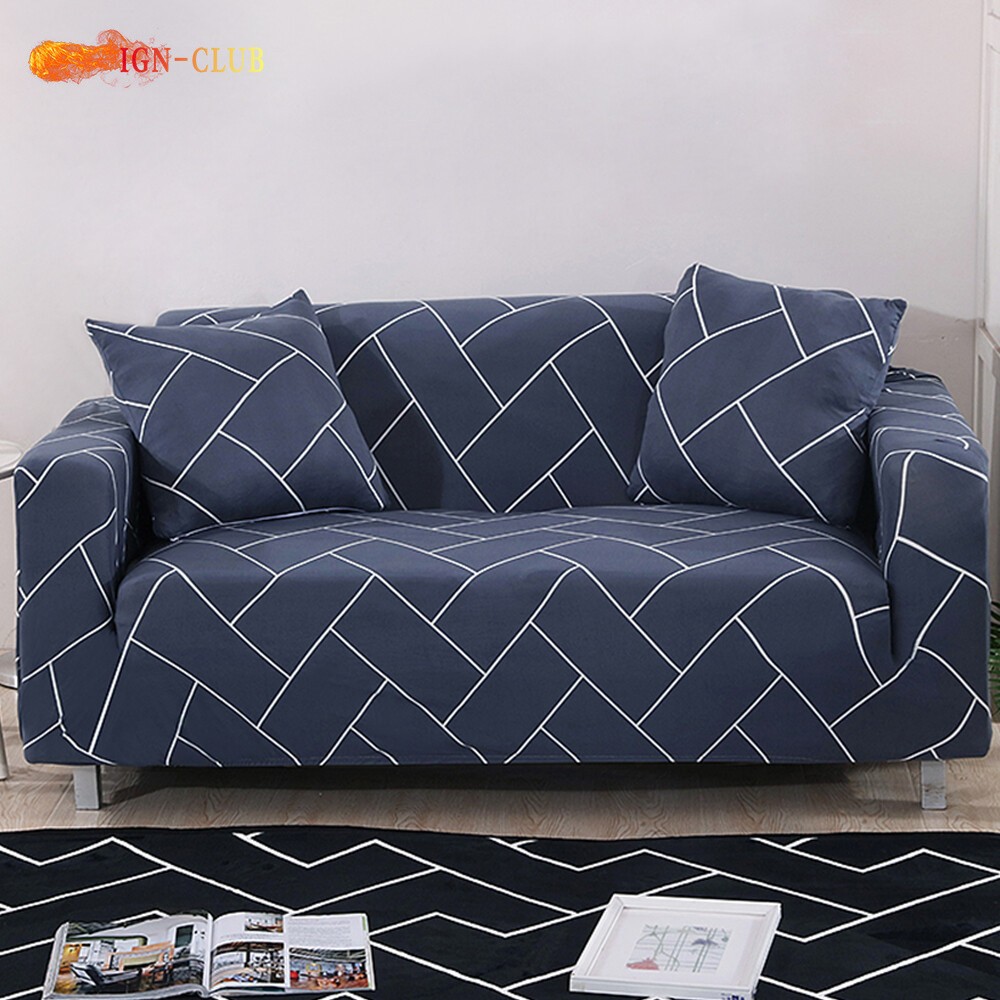 Milk Silk Sofa Cover Stretch Couch Furniture Protector 1/2/3/4 Seater Slipcover