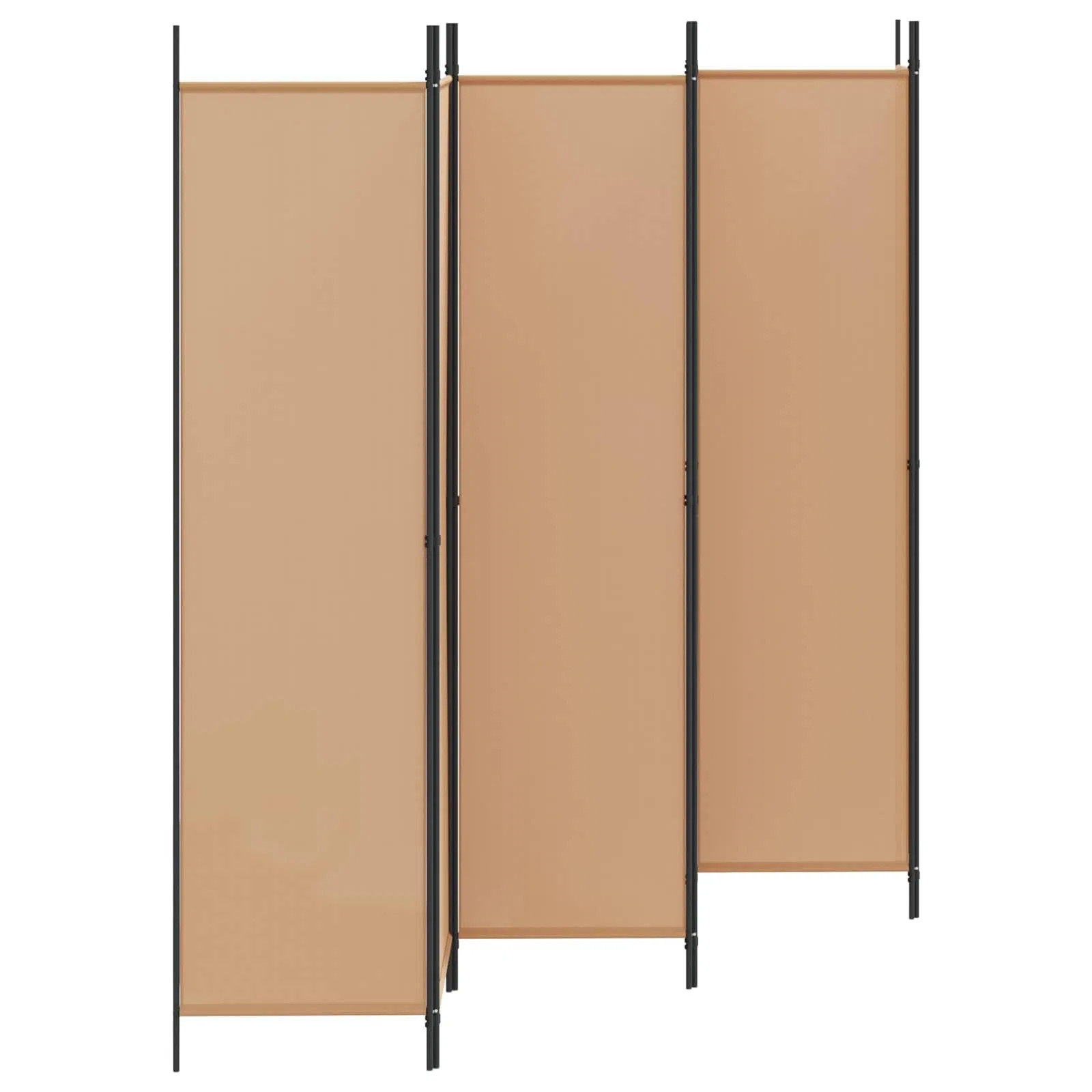 6-Panel Room Divider Beige 118.11 x 78.74 in Fabric