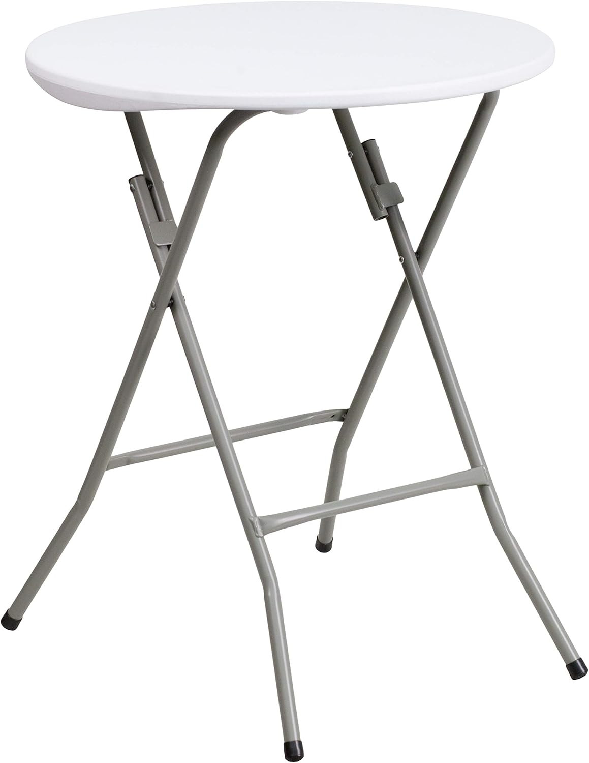 Elon 2′ round All-Occasion Plastic Folding Event Table, Folding Banquet Table fo