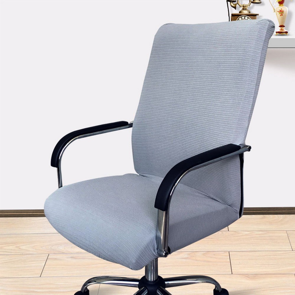 Elastic Removable Office Computer Slipcovers side zipper design arm chair cover