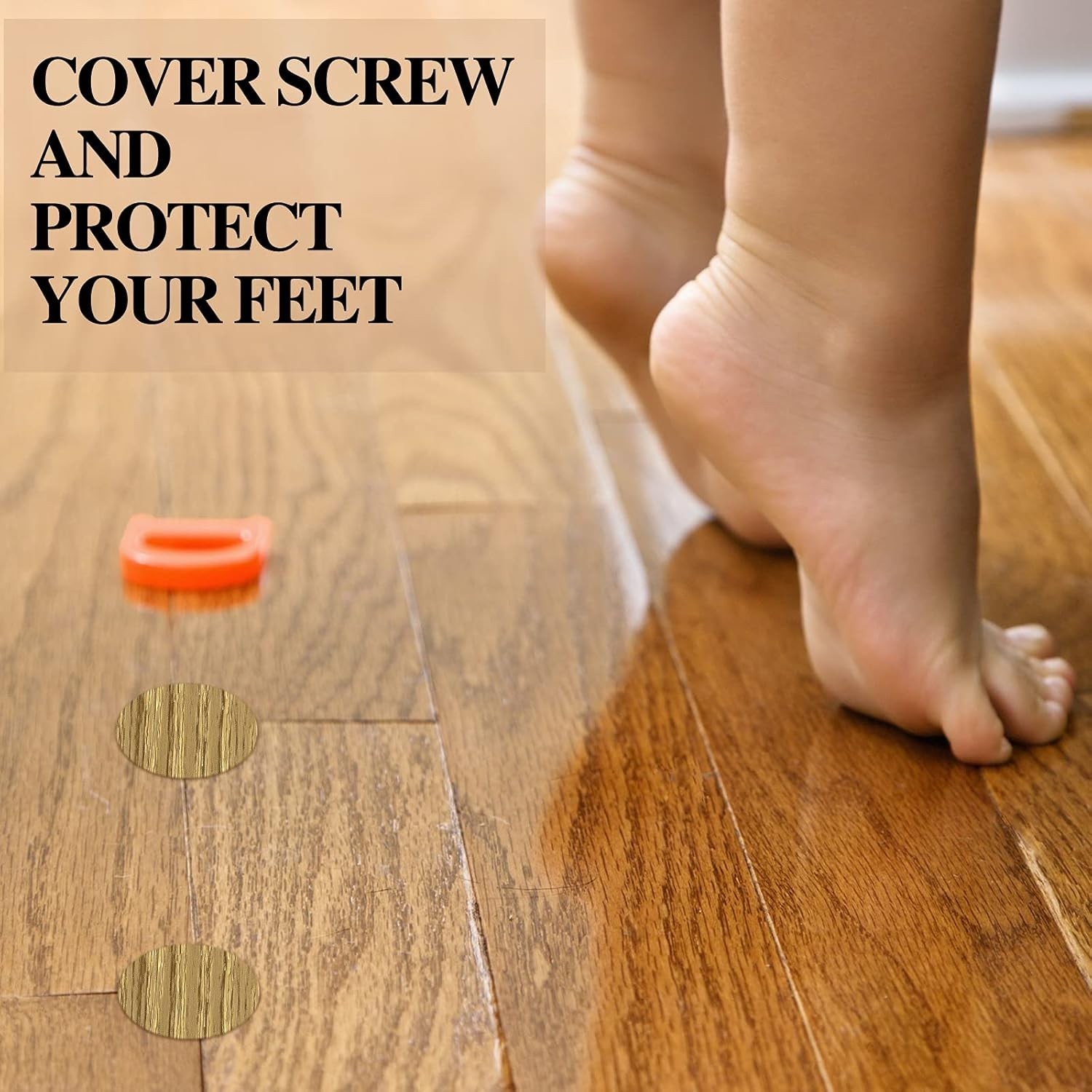 648pcs Wood Grain Screw Hole Cover Stickers PVC Adhesive Caps 12 Colors