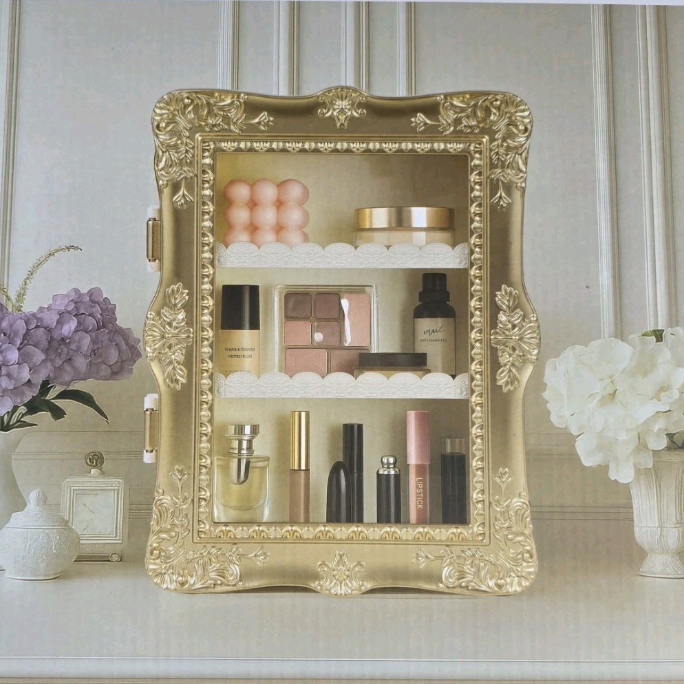 Room 2 Room Gilded Display Shelf Gold 12×3.94×16.06in Wall Mount Hanging Hardwa…