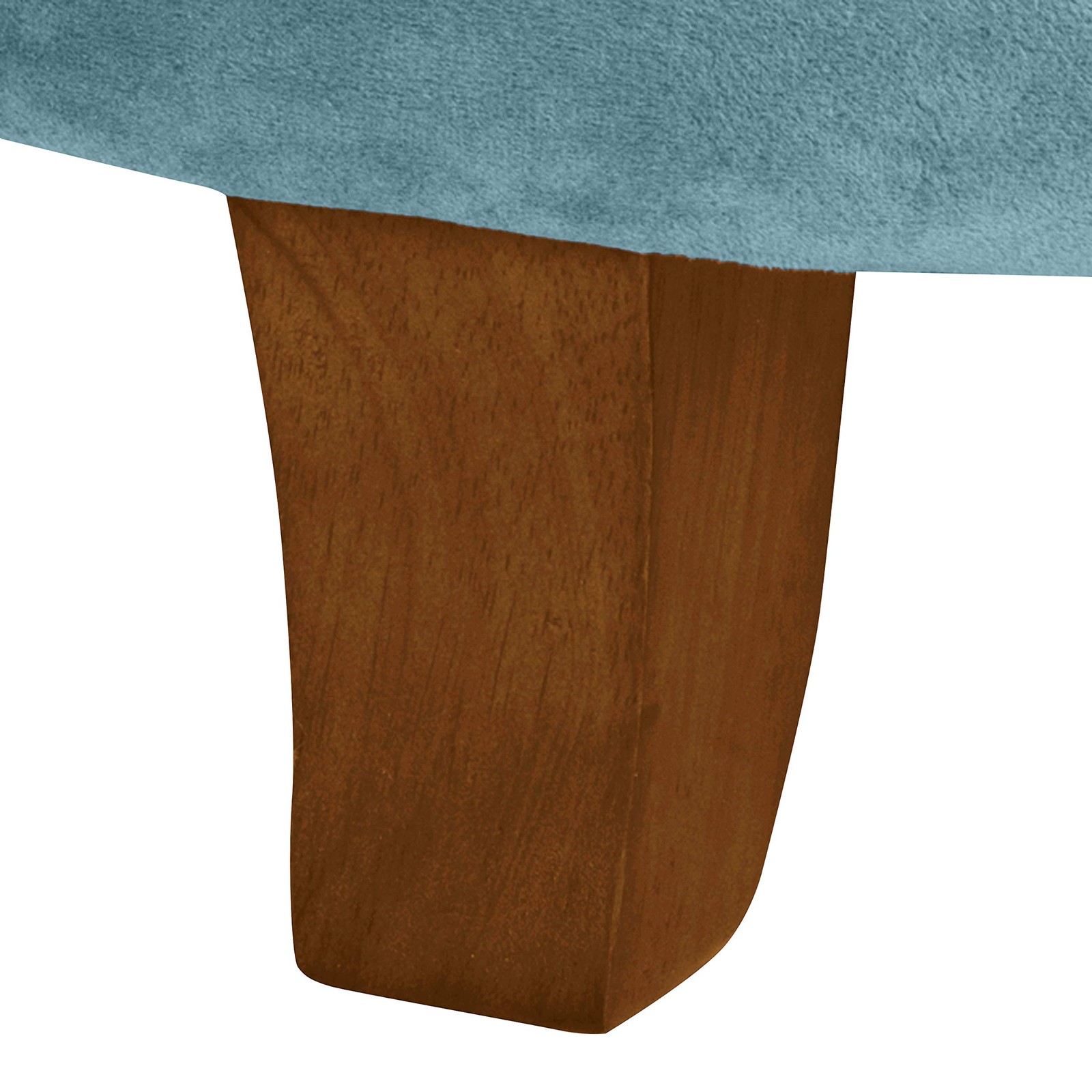 Homepop Round Velvet Tufted Ottoman Upholstered Foot Rest Accent Stool