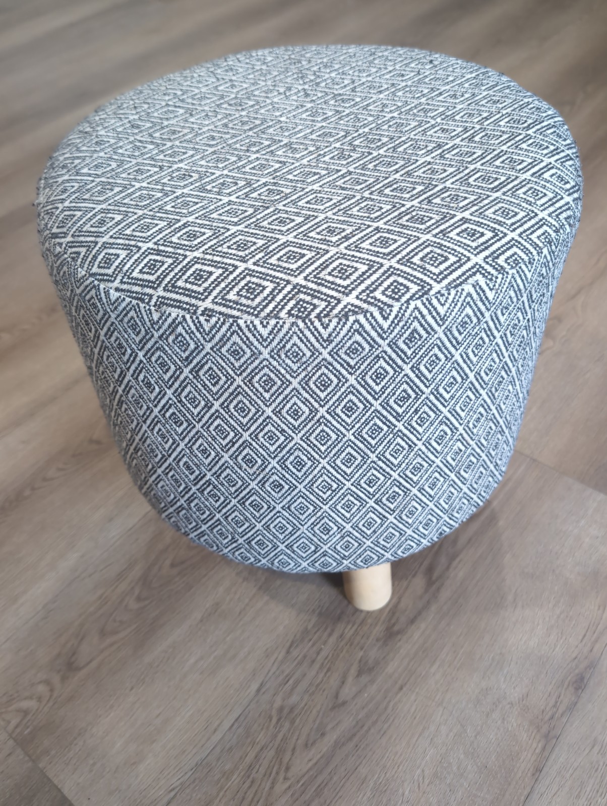 16″ Fabric Round Ottoman 16″ Tall – Please See Pictures