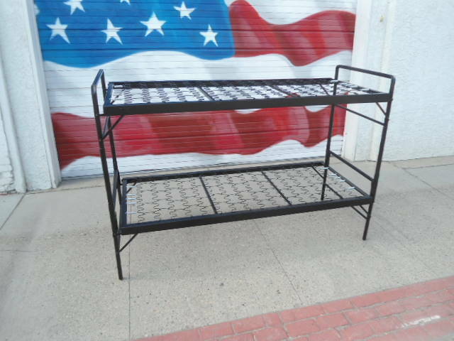 U.S. Military Style BLANTEX Steel Bunk Bed Set