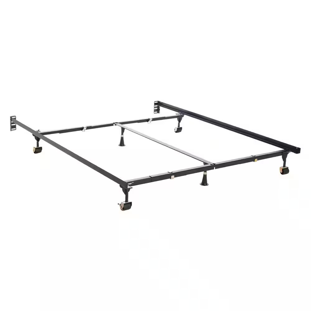 Premium Clamp Style Queen Adjustable All Sizes Bed Frame with 6-Legs