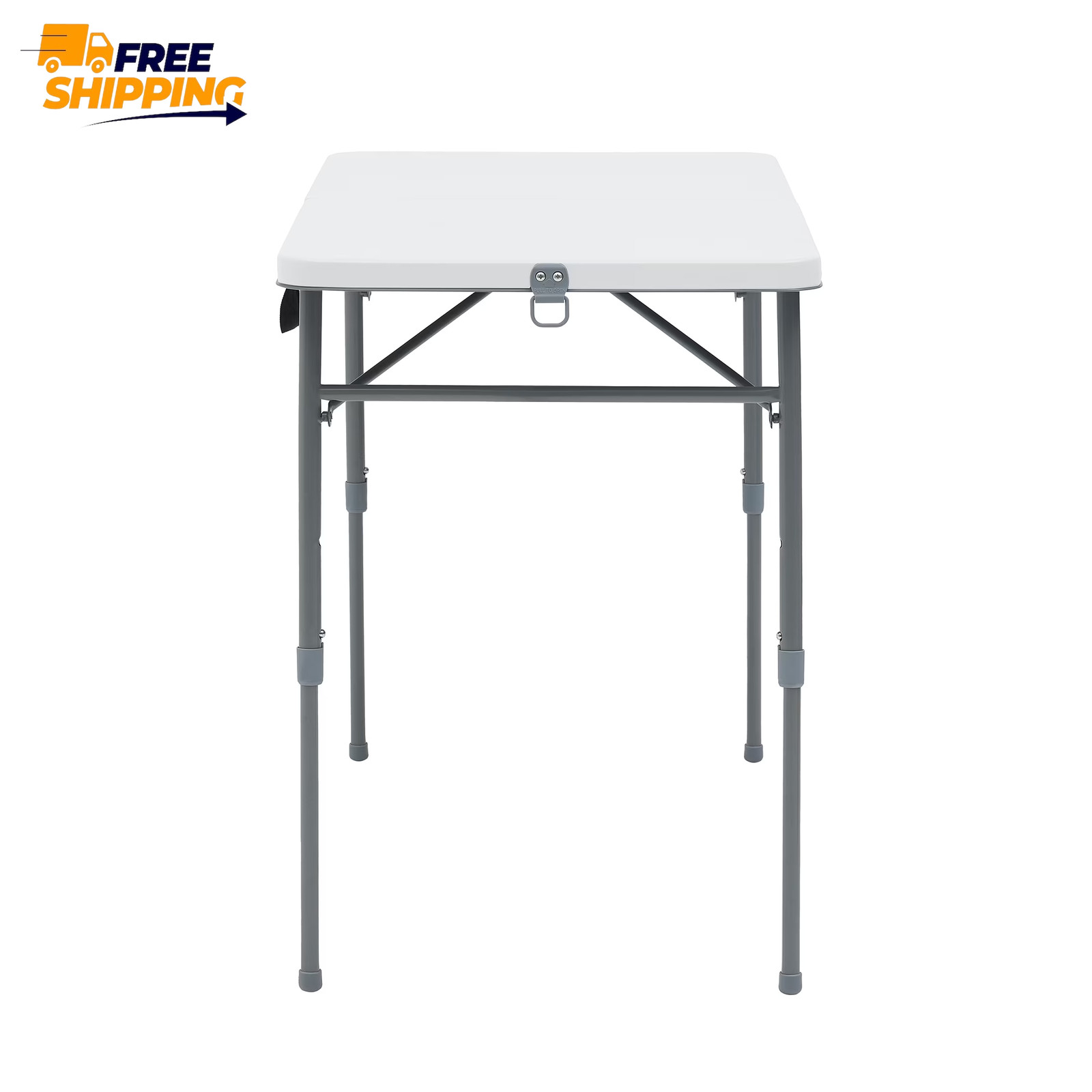 40″ Adjustable Height Centerfold Folding Table, White 👌 ✅