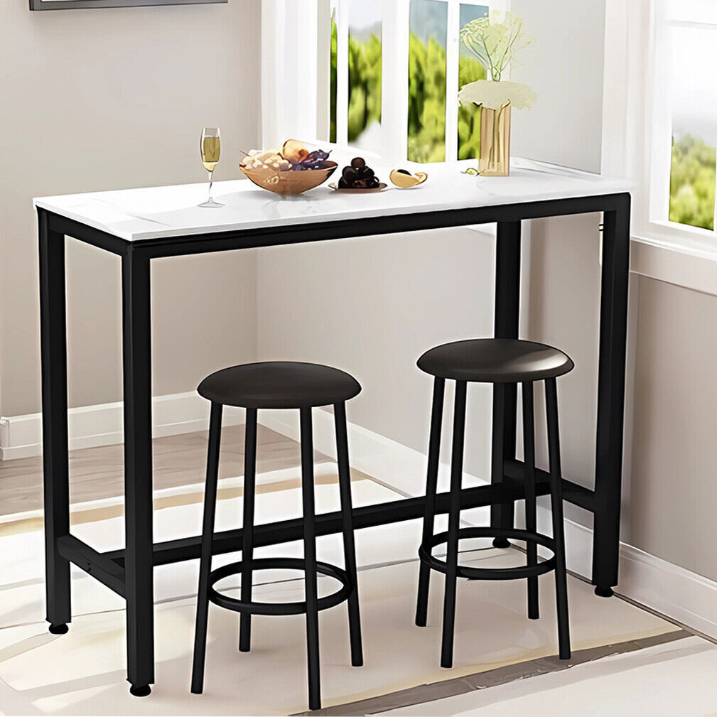 4-6 Person Bar Table Pub Height Table Casual Seating Bar Table Kitchen Dine Desk