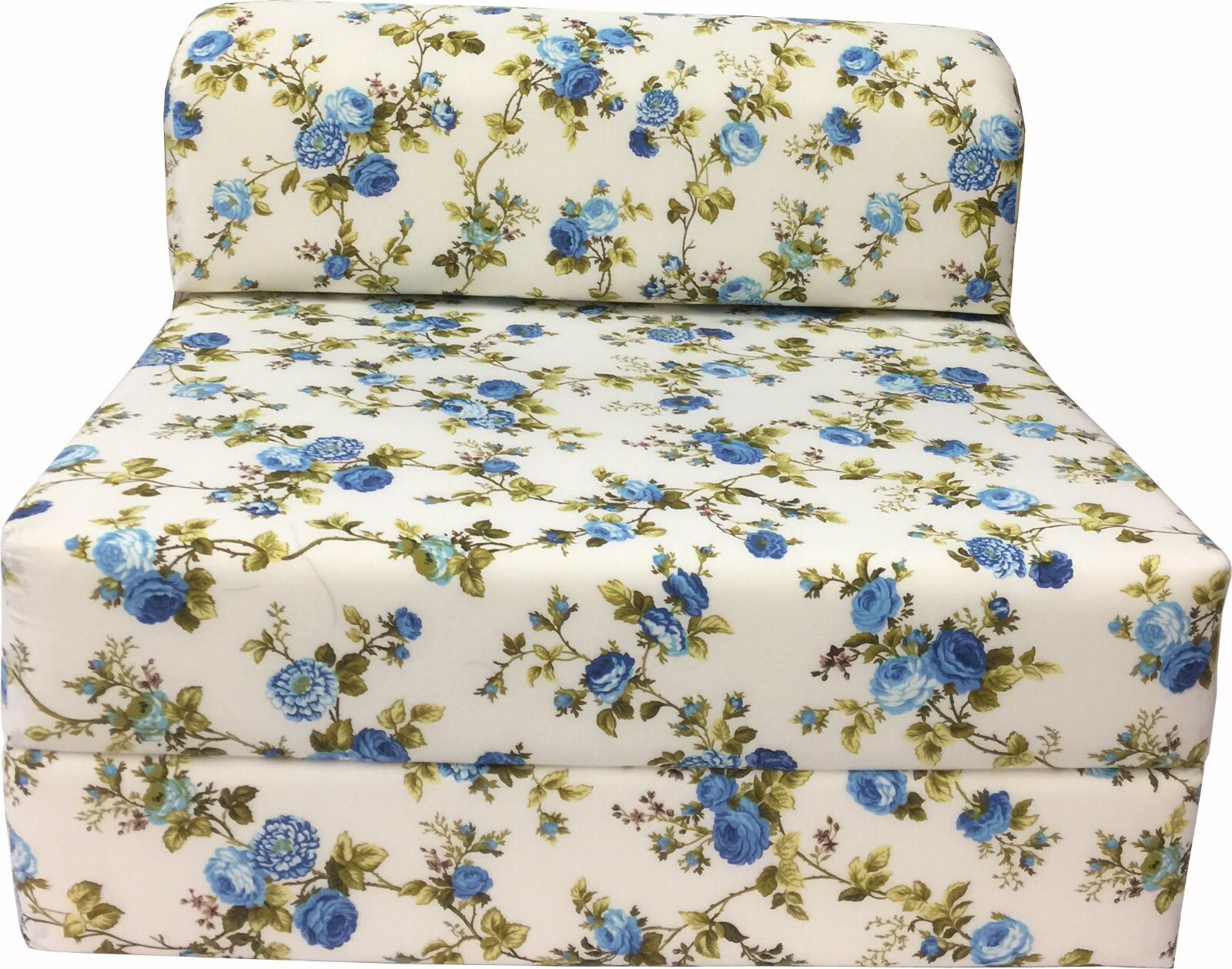 Twin Sleeper Chair Folding Foam Mattresses, Sofa Beds, Couches 6x32x70 Blue Rose
