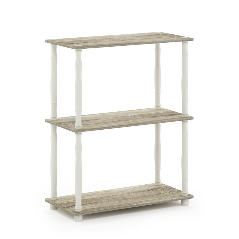 3-Tier Storage Shelf Unit Freestanding Easy Assembly Durable Composite Wood New