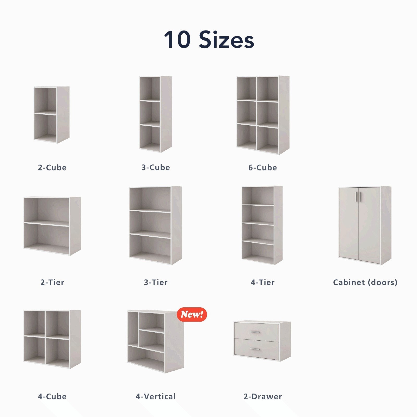 Brooks Stackable 2-Drawer Wood Light Blue Kids Cabinet