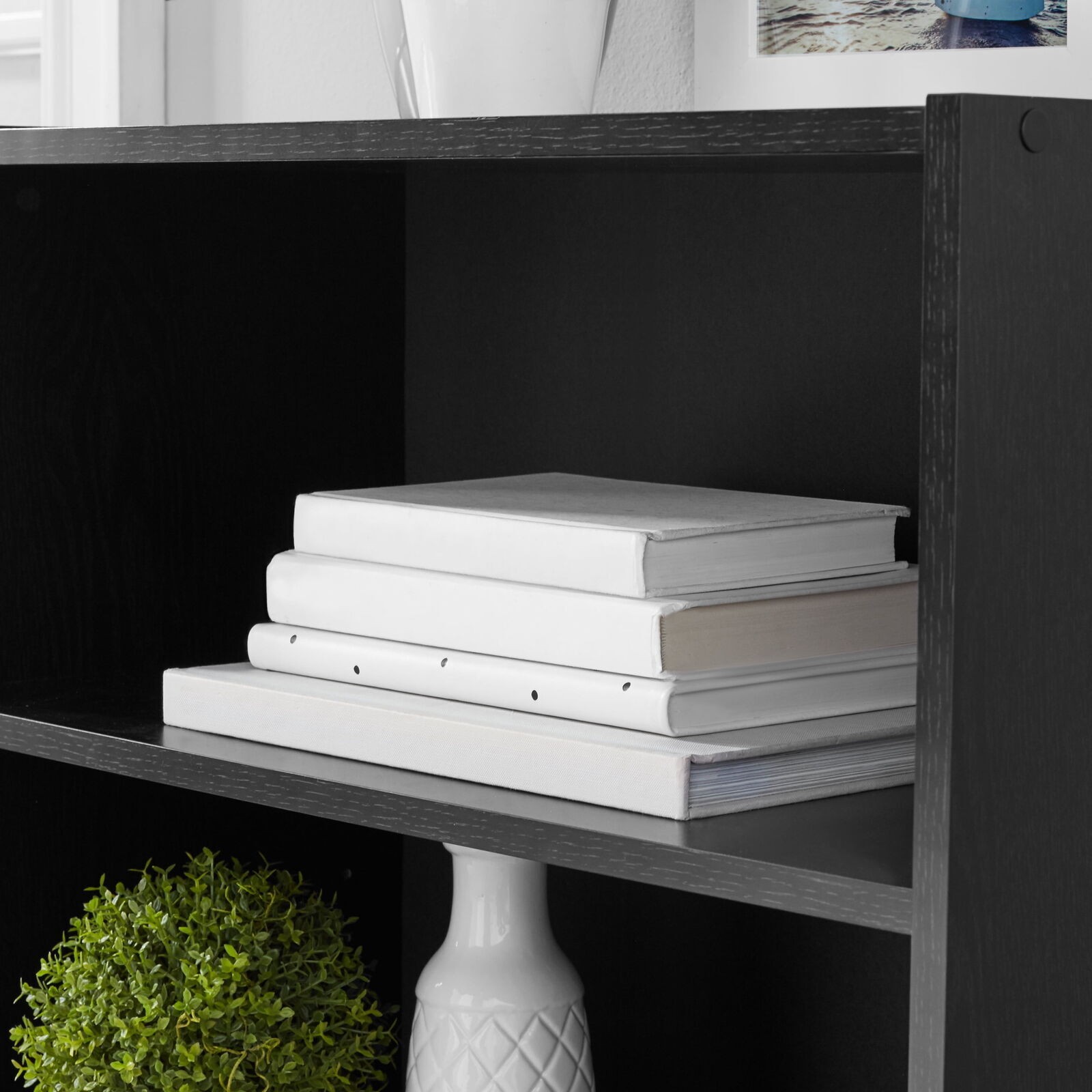 3-Shelf Bookcase Storage with Adjustable Shelves Book Shelf Small Spaces