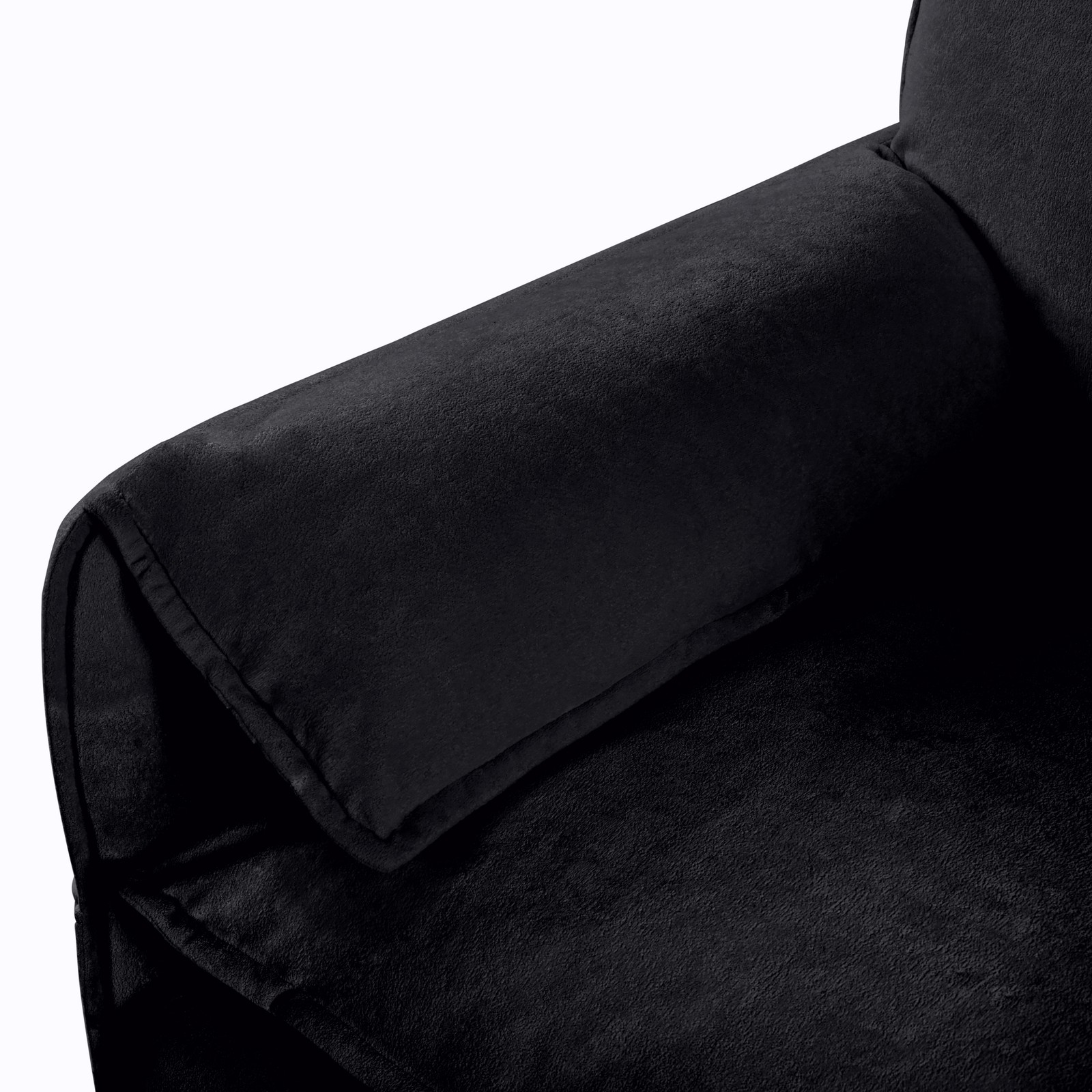 Oversized 57.48″ Recliner Chair with Movable Ottoman – Soft Chenille Upholstere
