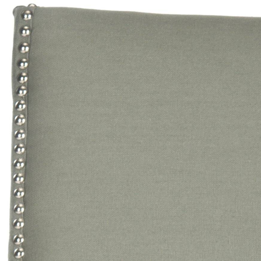 SAFAVIEH Afton 20”H Side Chair Set of 2 Silver Nail Head | Granite |
