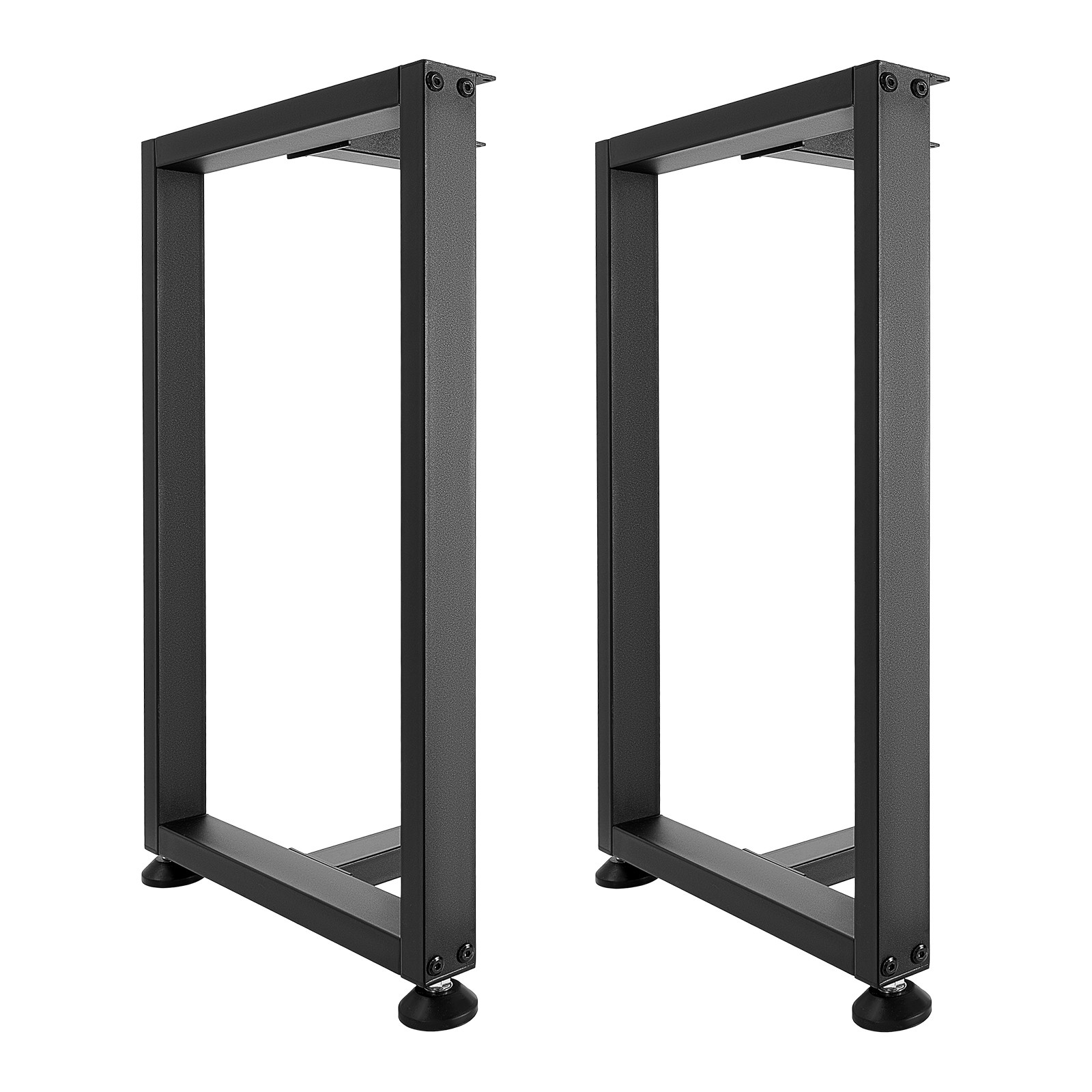 VEVOR Steel Table Legs 29.1 x 17.7 in T Shape 2204 lbs Heavy Duty Set of 2 Black