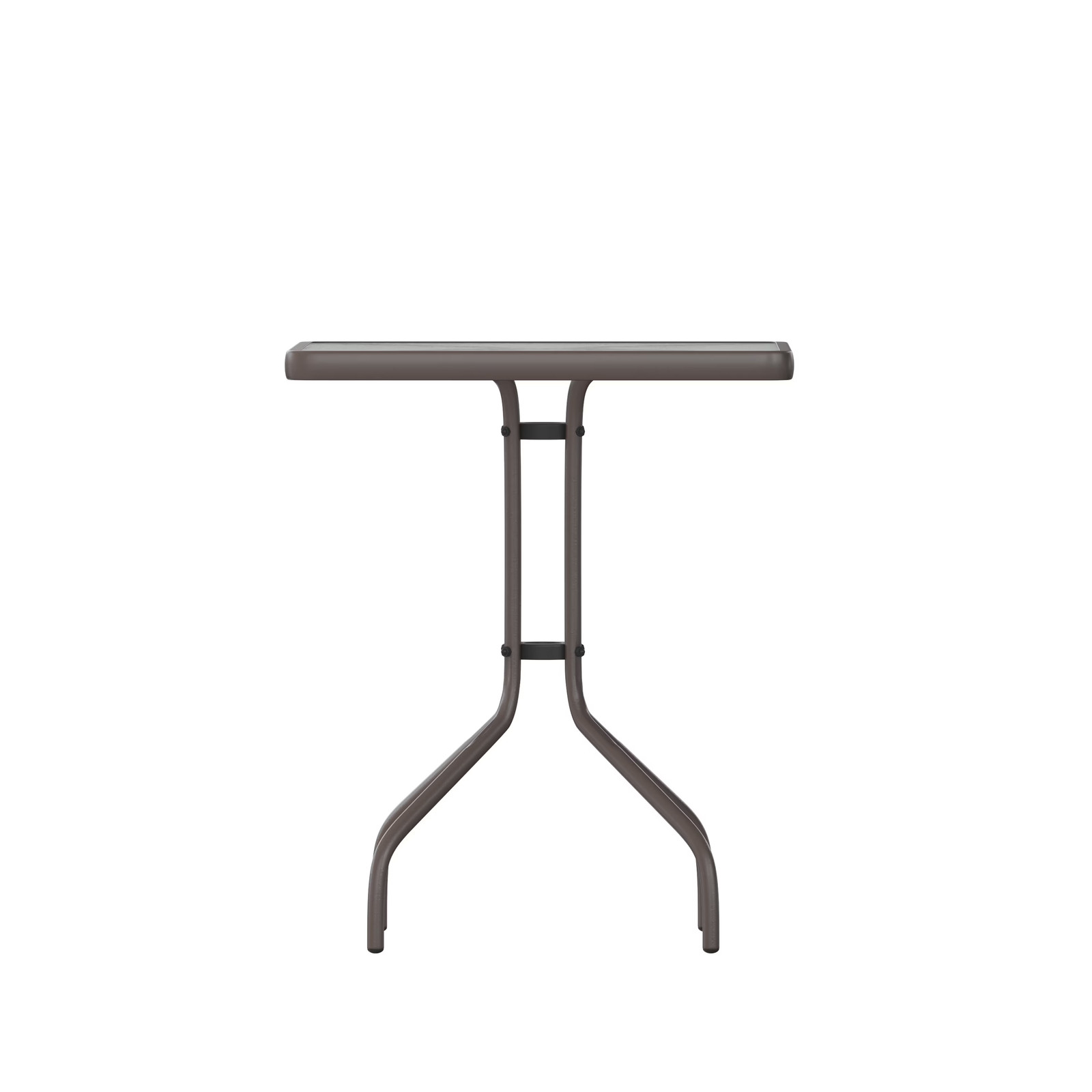 Bronze Square Tempered Glass Patio Table for 2 – 23.5 in
