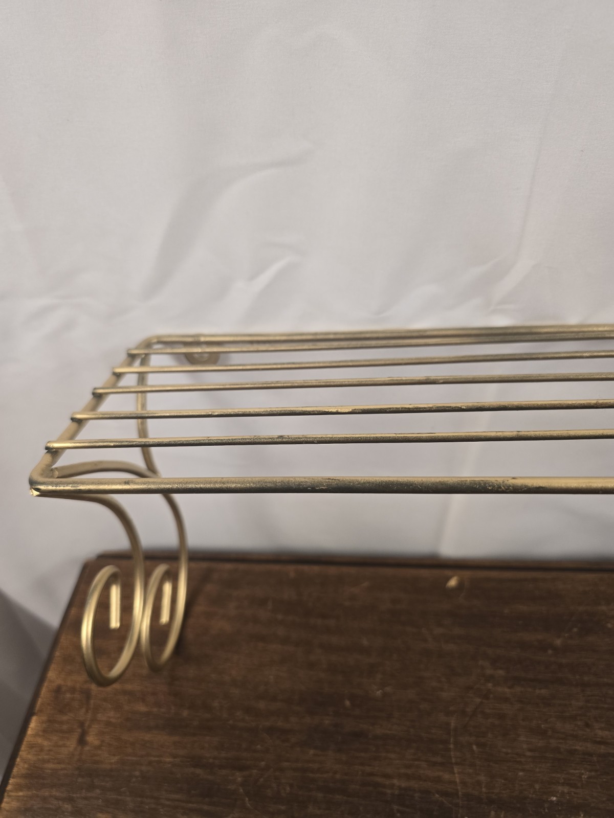 VTG Ornate Metal Gold Homco Hollywood Regency Wall Hanging Shelf Grandmacore