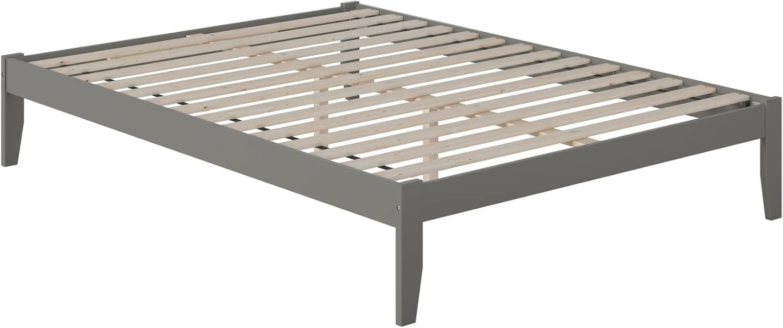 Colorado Queen Platform Bed with Charging Station – Grey Finish