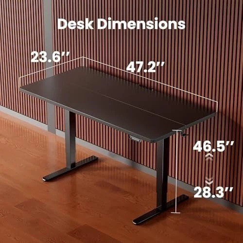 ErGear Height Adjustable Electric Standing Desk, 48 x 24 Inches Sit Stand up Des