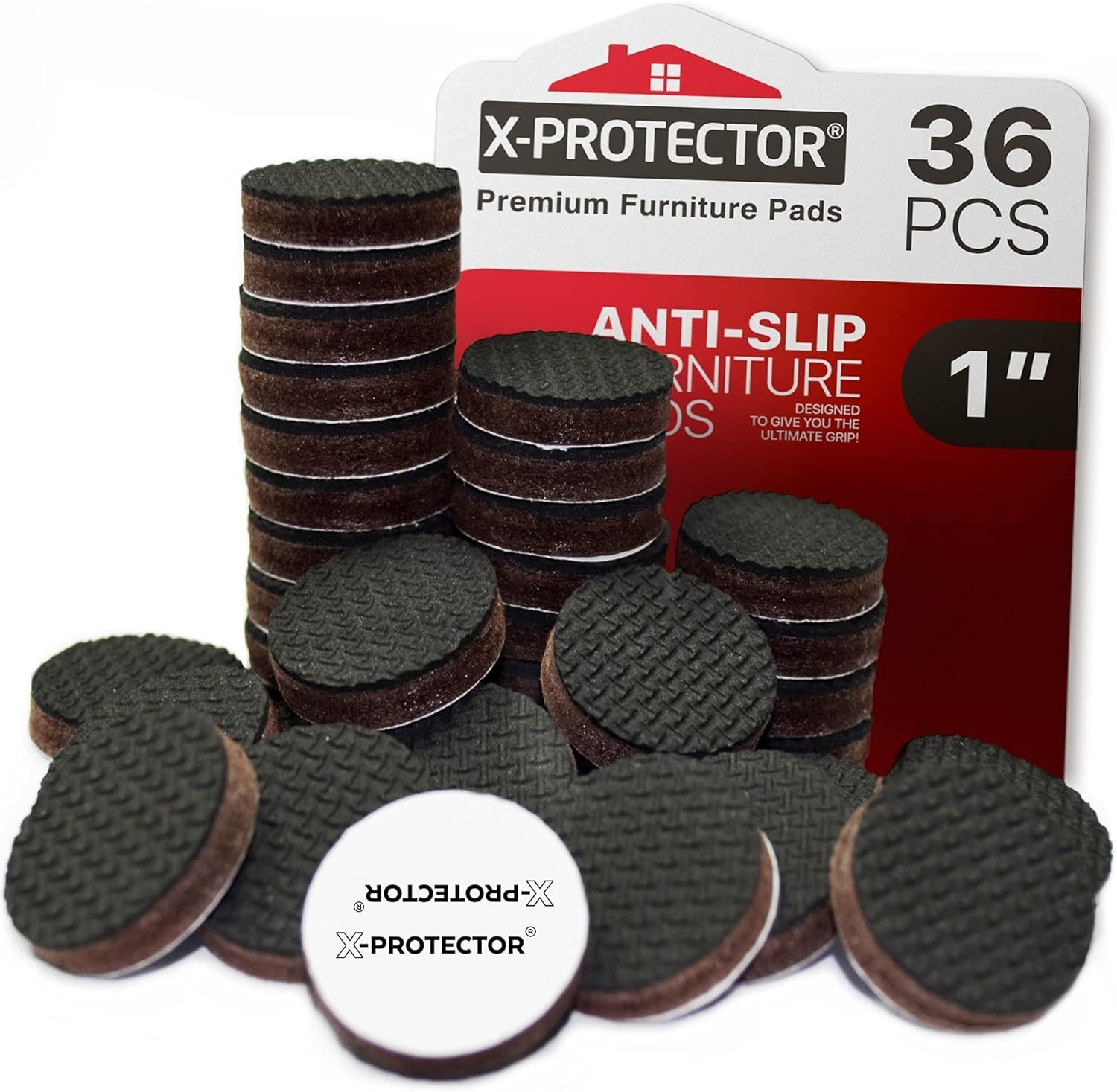 Non Slip Furniture Pads 36pcs Furniture Grippers – Self-Adhesive Rubber Feet