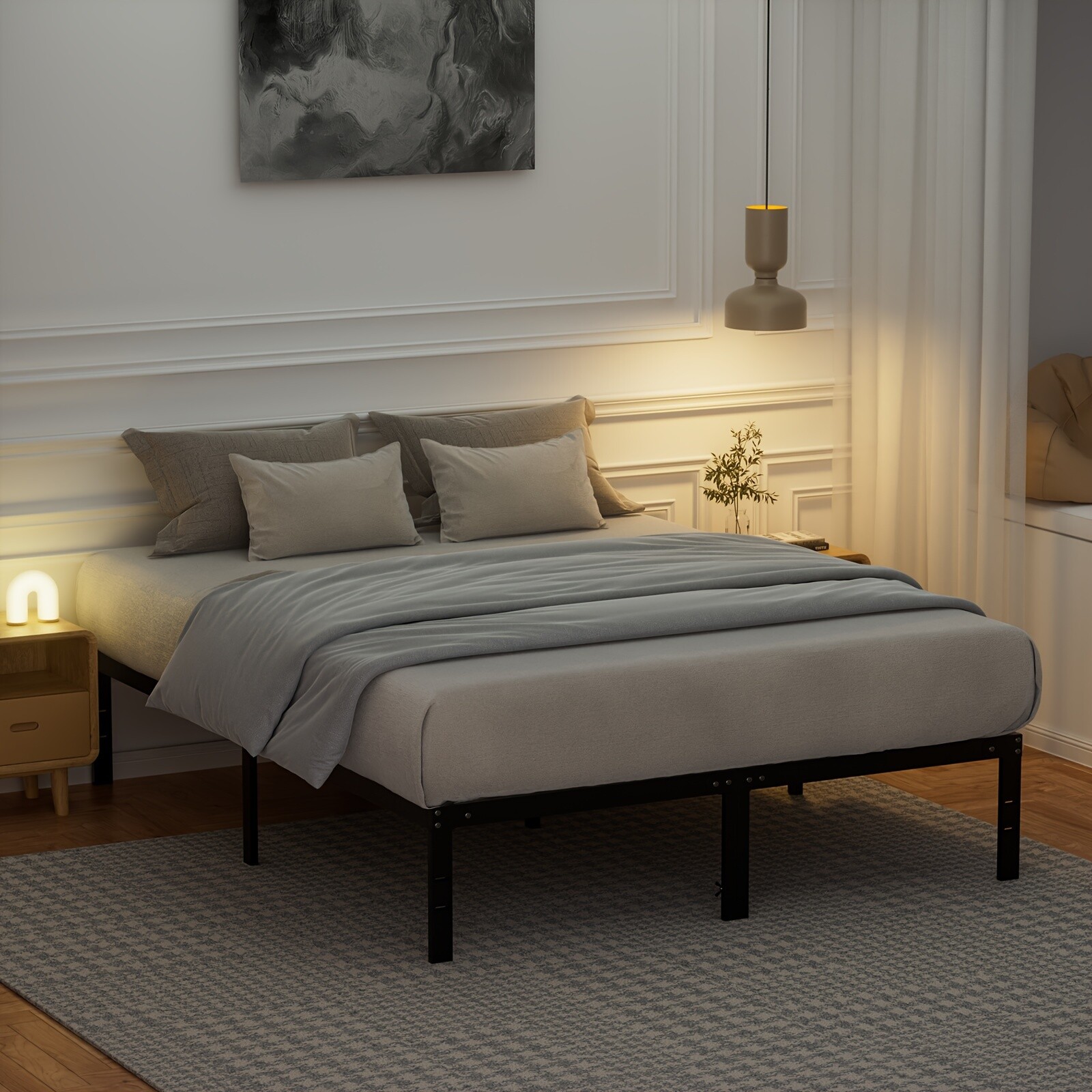 Premium Steel Bed Frame – Sturdy, Spacious & Long-Lasting for All Bed Sizes