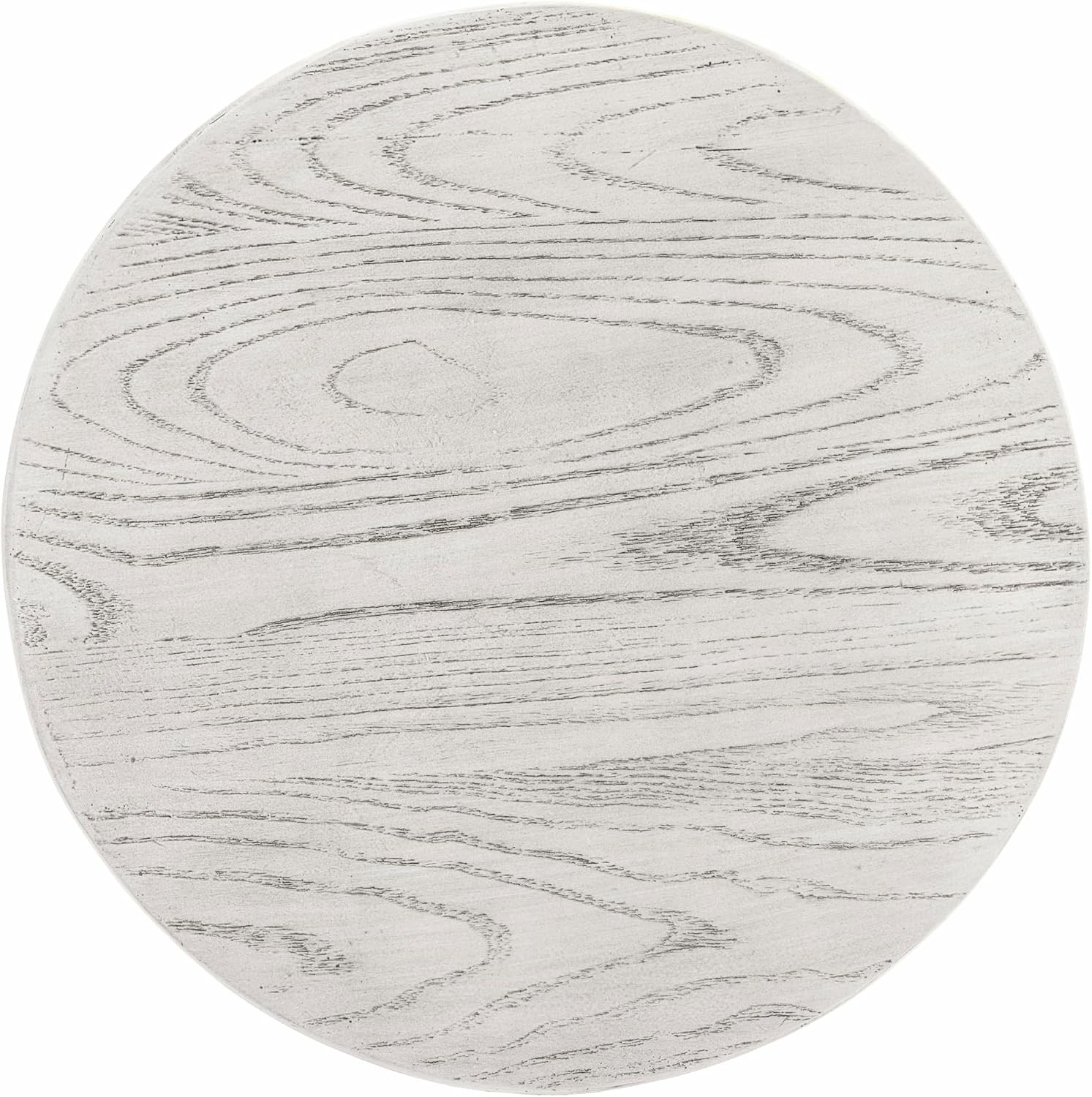 17.91″ Round MGO Side/End Table W/ Natural Stone & Wood-Look Finish Patio Living