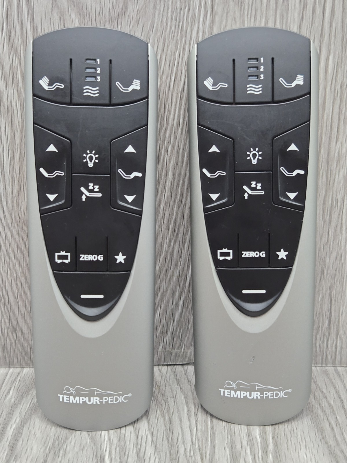 Lot of 2 New Tempur-Pedic RF358A Ergo Extended Adjustable Remote Control