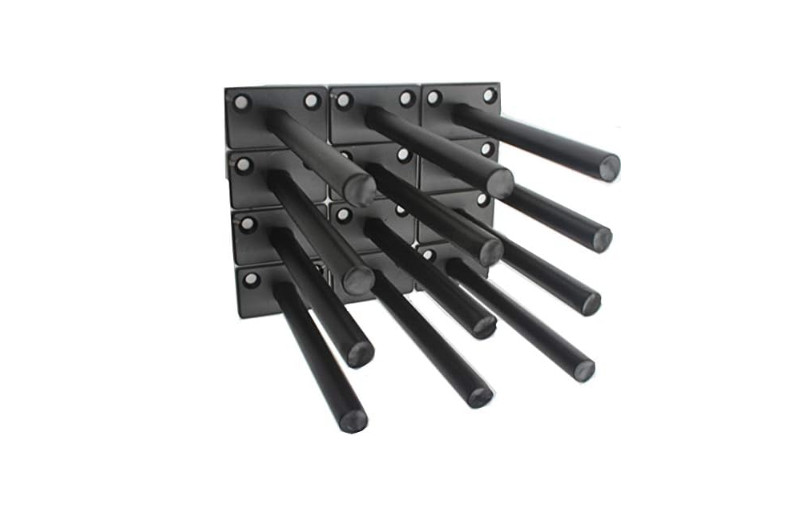 Create Floating Illusions: 12 Pcs Black Solid Steel Shelf Brackets with Hardware