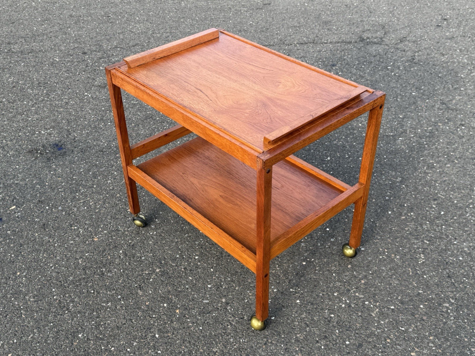 TEAK Cart With Removable Tray Bar Table Trolley BL-mobler Denmark
