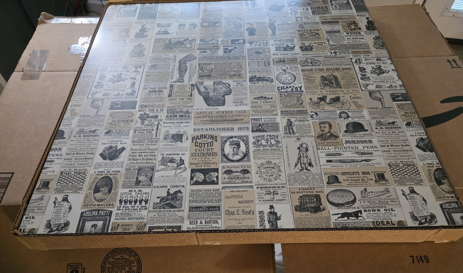 WENDY’S 30″ Newsprint Table VTG ORIGINAL 1st Gen BANNED 1970s VG w/o Base RARE!