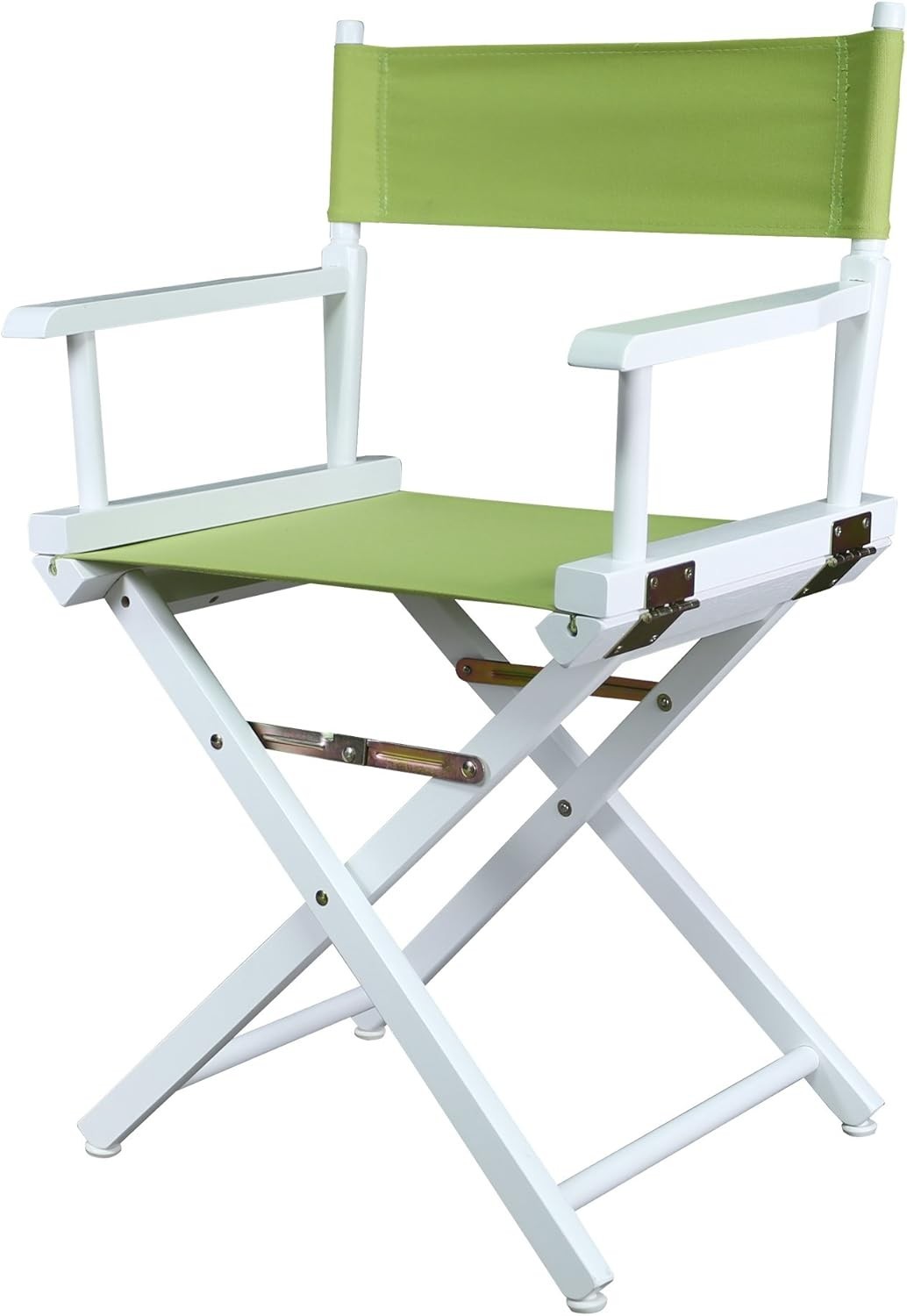 200-01/021-72 Director’s Chair Canvas 18″ Classic Height WhiteFrame/Lime Green