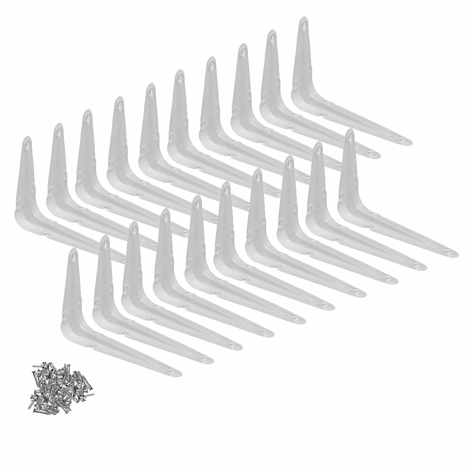 Steel Metal Wall Shelf Brackets White Gray for Book Contertop Support