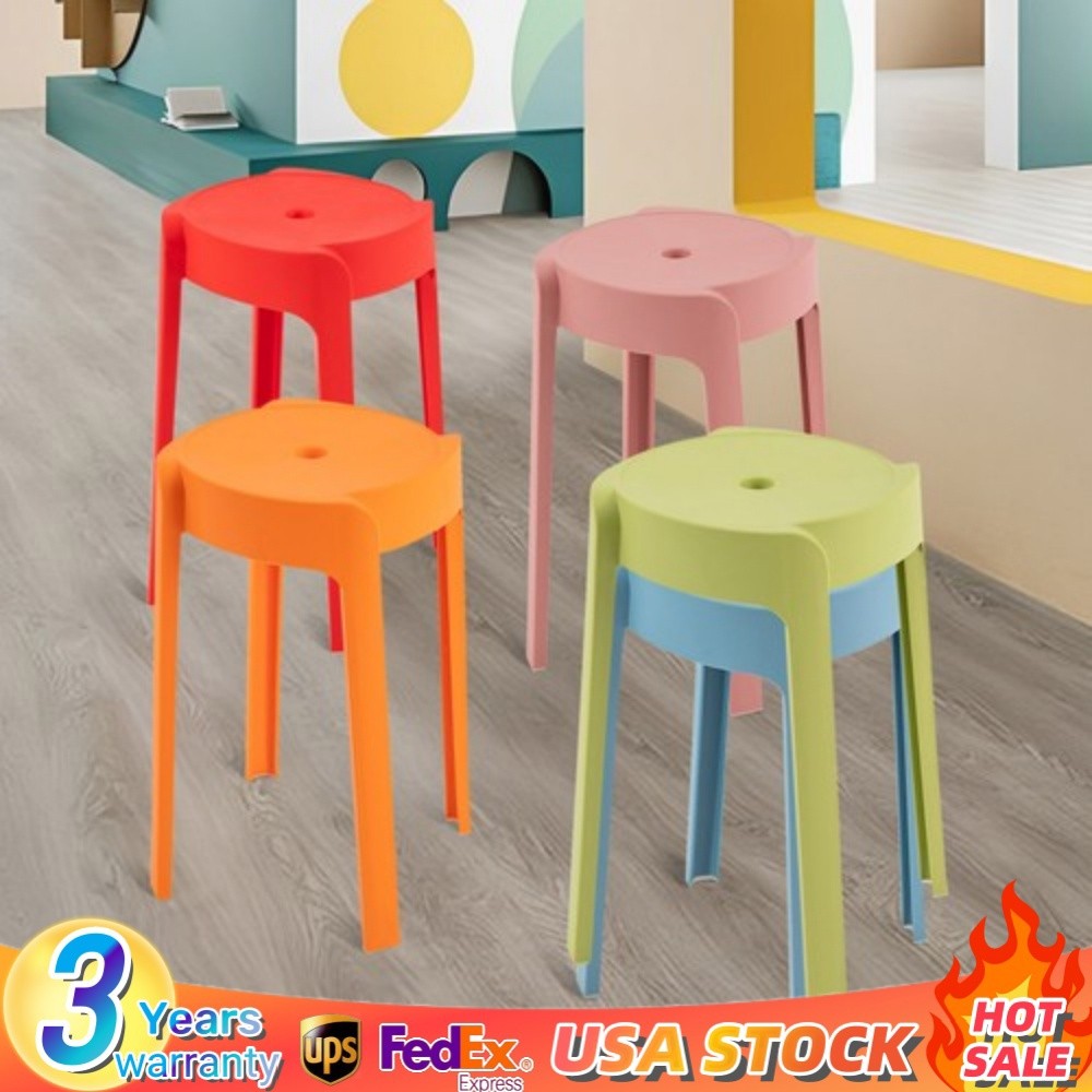 18Inch 5 Pack Stack Stools Classroom Stools Chairs For Kids Students Seat School