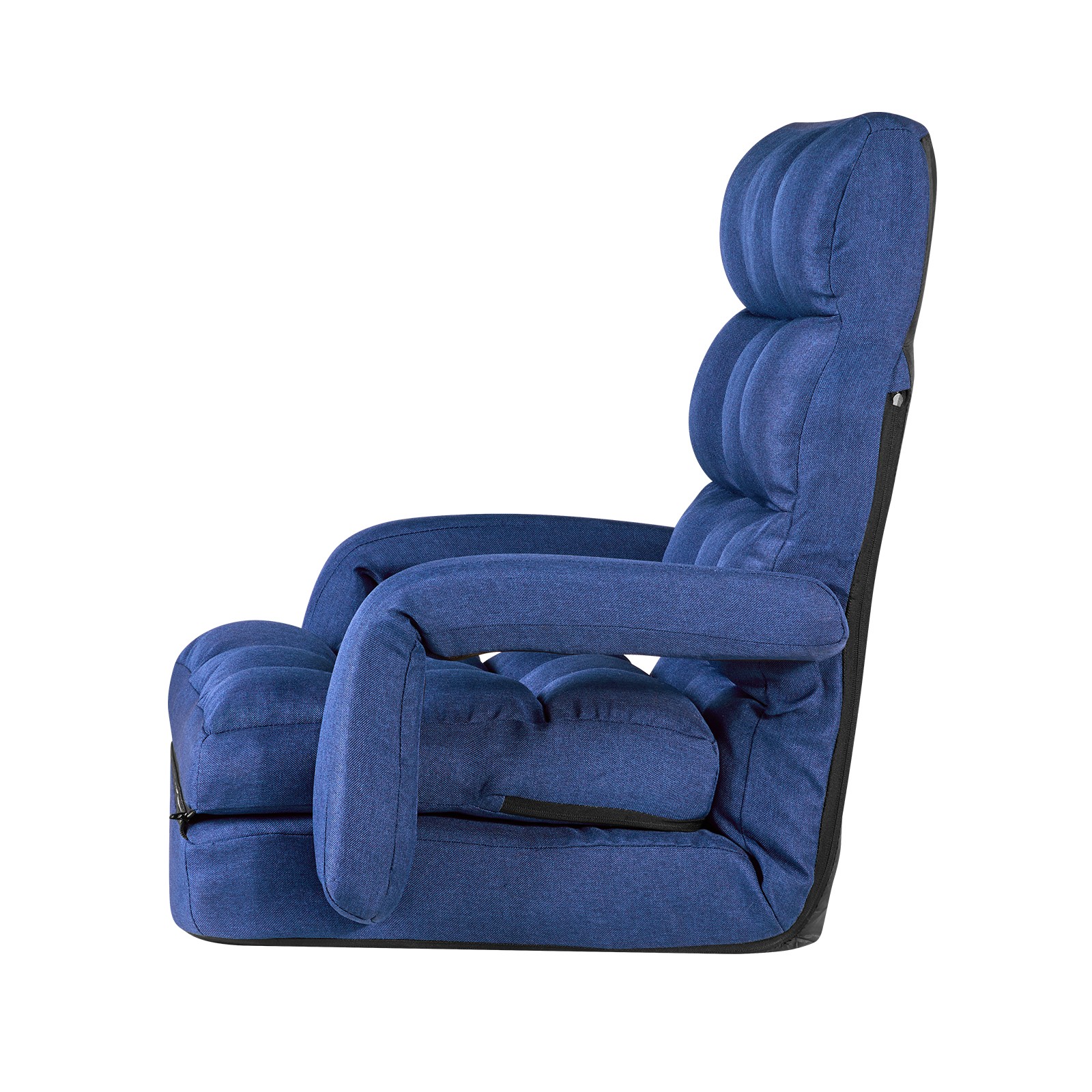 Uimoso Folding Floor Chair with Backrest, Armrests, and Comfortable Cushion