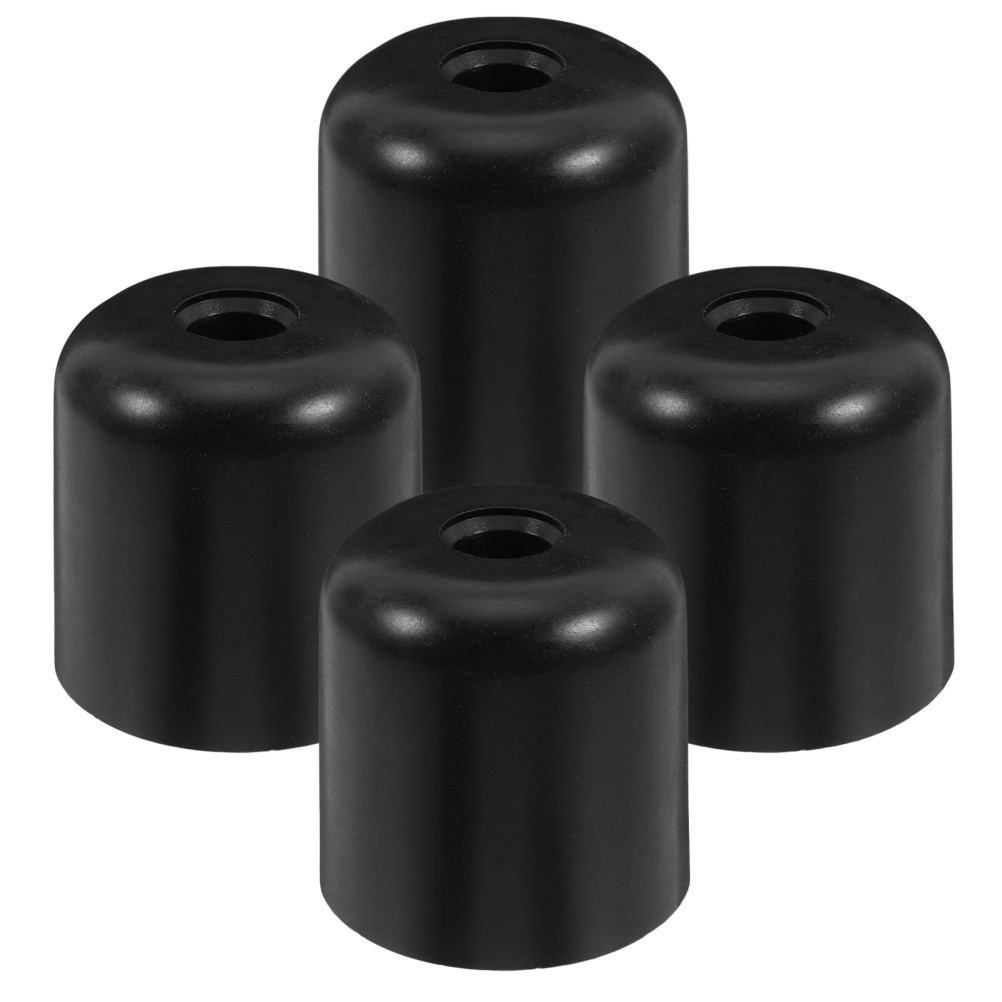 4Pcs ABS Plastic Tapered Furniture Legs Black Sofa Couch Table Chair Replacement