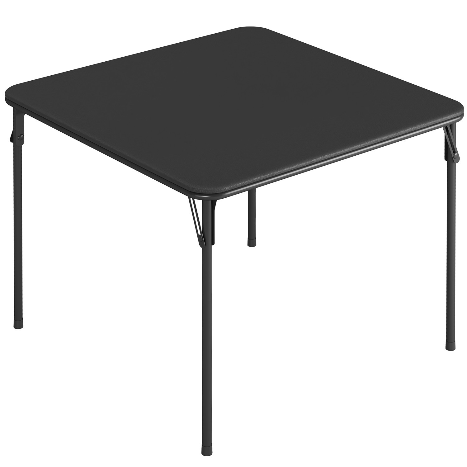 5 Piece Folding Table and Chairs Set, 4 PU Padded Foldable Chairs Portable