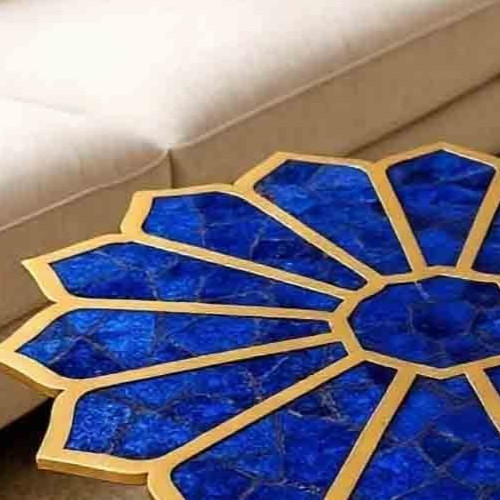 Luxury Lapis Lazuli Stone Tabletop – Semi Precious Overly Stone & Home Decor